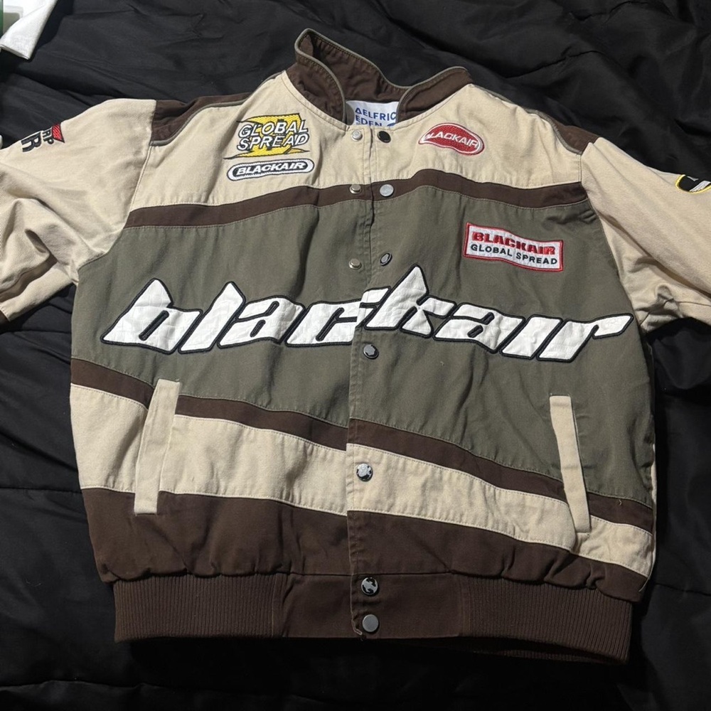 Aelfric Eden Olive and Brown Varsity Jacket